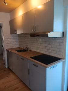 Kuchyň nebo kuchyňský kout v ubytování COSY KRANENVEN - 4 guests