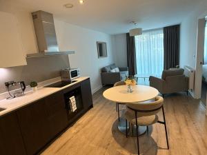 Η κουζίνα ή μικρή κουζίνα στο J&E Modern Luxury Apartment