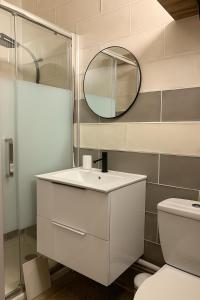 Koupelna v ubytování Charmant Studio près de la Plage