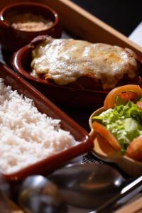 Jídlo v luxury tent nebo okolí