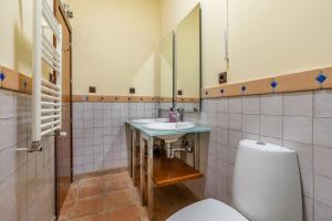 a bathroom with a toilet and a sink at Alpine Sierra Nevada in Sierra Nevada +19 photos