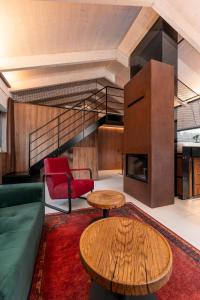 Posezení v ubytování Apartmán SKIBIKE, Hrabovo