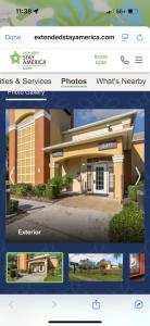 a screenshot of a website of a house at Extended Stay America in Clearwater