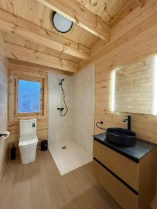 Koupelna v ubytování Villa Ibañez