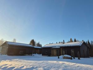 Aurora Sky Home with private sauna v zimě