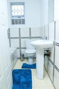 a bathroom with a sink and a toilet at The Rest in Maseru +36 photos
