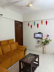 Χώρος καθιστικού στο Silver Homes 1bhk Apartment Stay On 7th floor