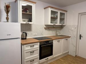 Kuchyň nebo kuchyňský kout v ubytování Kuća za odmor Mirai