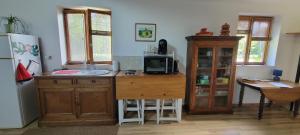 Η κουζίνα ή μικρή κουζίνα στο Maisonnette 1 pièce à la campagne