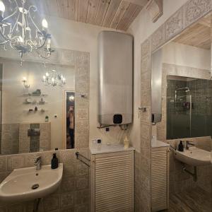 Koupelna v ubytování Narie pod kormoranem