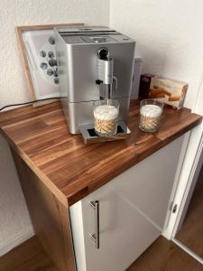 Kuchyň nebo kuchyňský kout v ubytování Anelia City Apartment 2 Zimmer inkl 2 Parkplätze im Zentrum