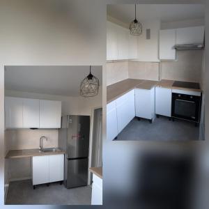 Η κουζίνα ή μικρή κουζίνα στο Chambre avec douche privative