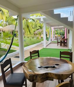 Zahrada ubytování Casa Las Palmas Playa La Saladita