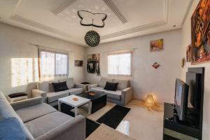 Posezení v ubytování Dar Yassan