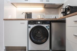 Kuchyň nebo kuchyňský kout v ubytování El Passo Cycladic Alley Studio - Paros by ΜΡS