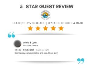 Et logo, certifikat, skilt eller en pris der bliver vist frem på Newly Renovated Professional Design Partial Ocean Views