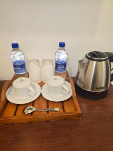 Příslušenství pro přípravu čaje a kávy v ubytování Pearl Kingdom Hotel & Resort