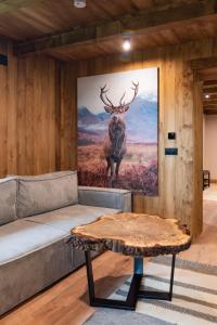 Χώρος καθιστικού στο Ośrodek Wypoczynkowy Bernadetta