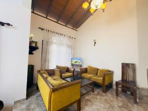 Χώρος καθιστικού στο White Swan Villa Unawatuna