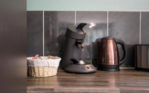 Kaffe- og tefaciliteter på L'air du Tarn fibre jardin parking