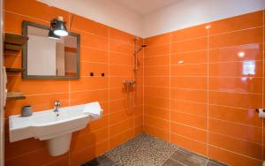 Et badeværelse på L'air du Tarn fibre jardin parking + 19 billeder