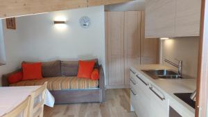 Et opholdsområde på Mansarda Dolores