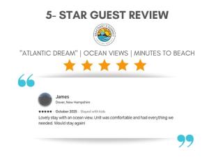 a screenshot of the star guest review website at Atlantic Dream Ocean Views Minutes to Beach in Rye