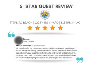 ソールズベリーにあるSteps to Beach Salisbury Shore House #2 ACの星人審査サイトのスクリーンショット