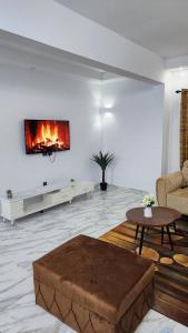 TV a/nebo společenská místnost v ubytování Belmaison