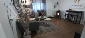 Een zitgedeelte bij Casa dos Andrades