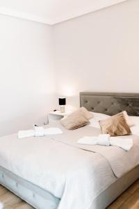 Postel nebo postele na pokoji v ubytování Apartament 1 Rozmarynowa 2 Residence Opole