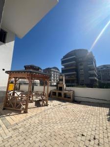 Μπαλκόνι ή βεράντα στο Sunny Sea Apartment Kargicak- 300 m zum Strand