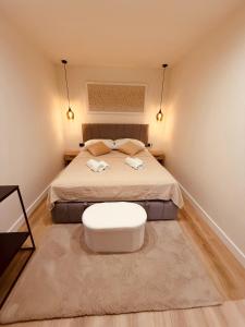 Ένα ή περισσότερα κρεβάτια σε δωμάτιο στο Dragon Apartment Split-staré mesto Varoš