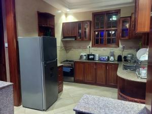 Kuchyň nebo kuchyňský kout v ubytování Cape Villa