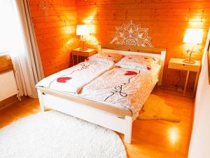 Postel nebo postele na pokoji v ubytování Fewo RELAX – Entspannung ohne TV