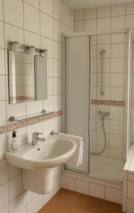 Koupelna v ubytování Schloss Hotel Kastellaun