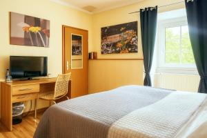 TV a/nebo společenská místnost v ubytování Schloss Hotel Kastellaun