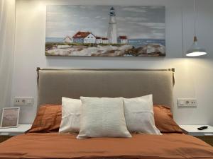 Postel nebo postele na pokoji v ubytování Best view of San Pedro Del Pinatar