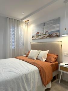 Postel nebo postele na pokoji v ubytování Best view of San Pedro Del Pinatar