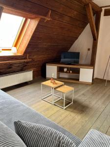 TV a/nebo společenská místnost v ubytování Der Grandlhof