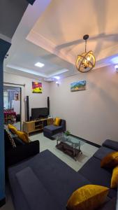 Et tv og/eller underholdning på Michelle Mountain Villa Retreat