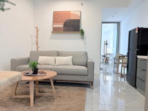 Η κουζίνα ή μικρή κουζίνα στο Bay Suites Kota Kinabalu by LAXZONE