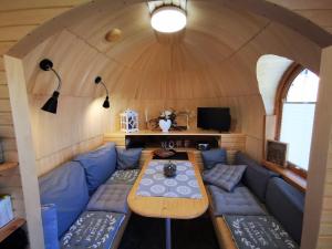 TV a/nebo společenská místnost v ubytování Igluhut