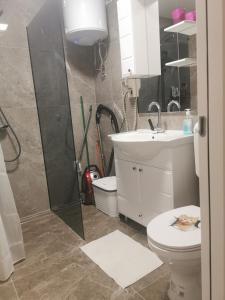 Koupelna v ubytování Stan na dan - zvijezda Danica Kozarska Dubica