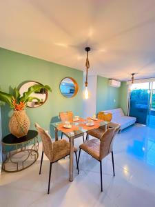 Χώρος καθιστικού στο Apartamento primer piso Olamar Coveñas