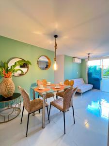 Χώρος καθιστικού στο Apartamento primer piso Olamar Coveñas