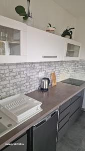 Kuchyň nebo kuchyňský kout v ubytování Maison très chaleureux