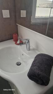 Koupelna v ubytování Maison très chaleureux