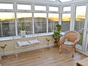 En balkon eller terrasse på Heather Cottage