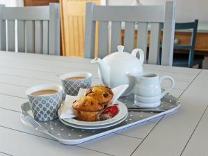 バーナード・キャッスルにあるPasture Viewのトレイ(コーヒー2杯、食品1皿付)